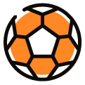 Orange Soccer ball
